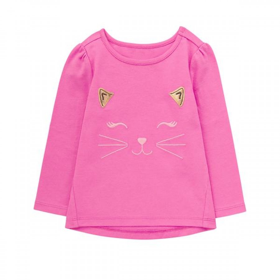粉紅貓咪長袖