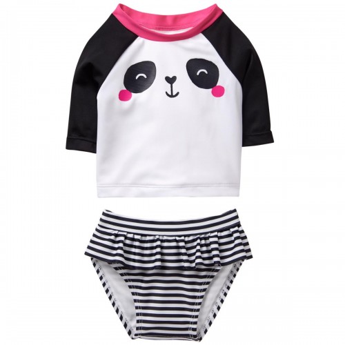 熊貓防曬衣泳裝兩件組