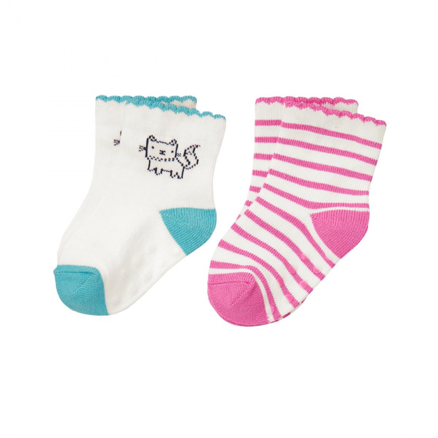 小貓條紋襪子兩件組
