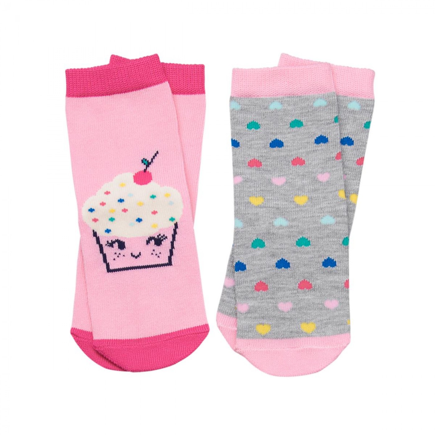 冰淇淋彩色愛心襪兩件組