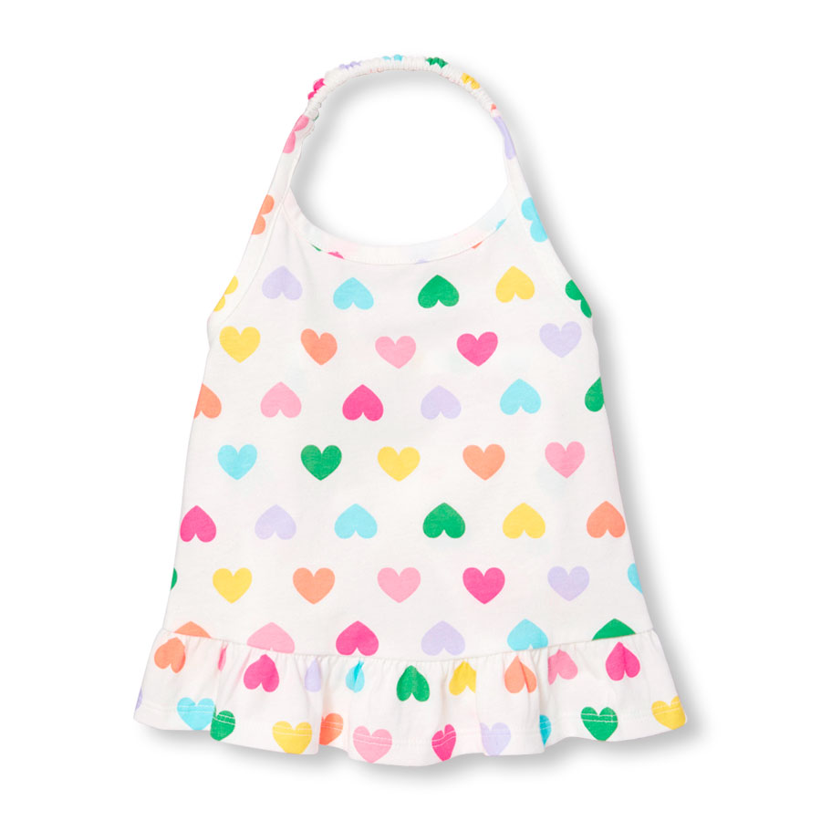 彩色愛心肚兜背心
