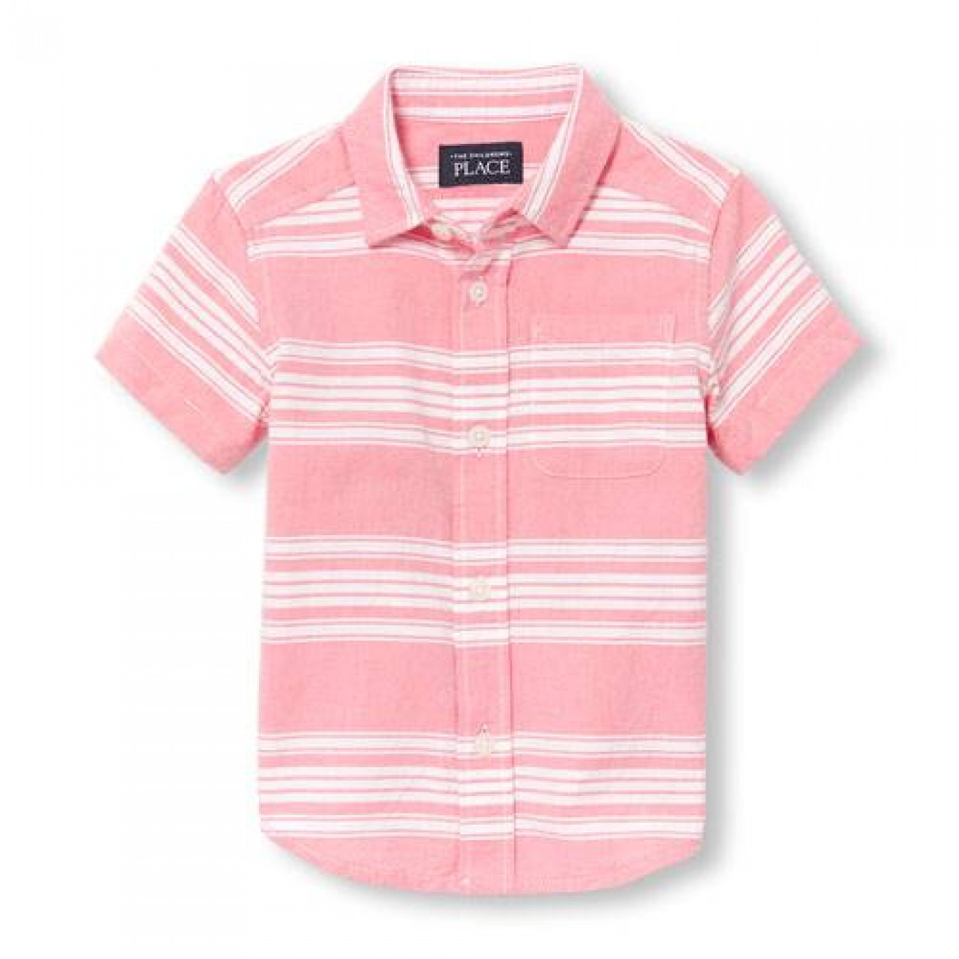 粉紅橫條襯衫