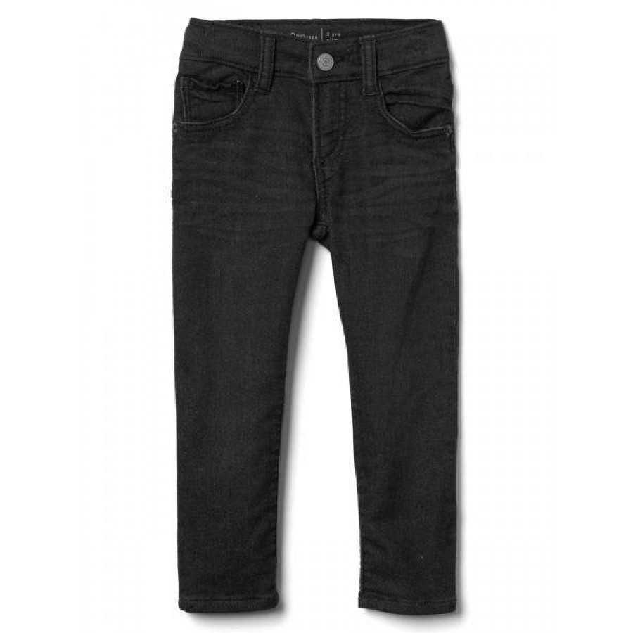 黑色窄管牛仔褲