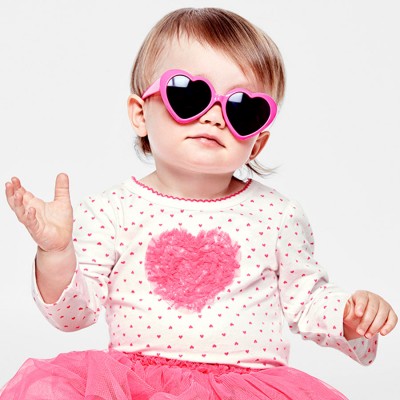 粉紅心型太陽眼鏡-小童